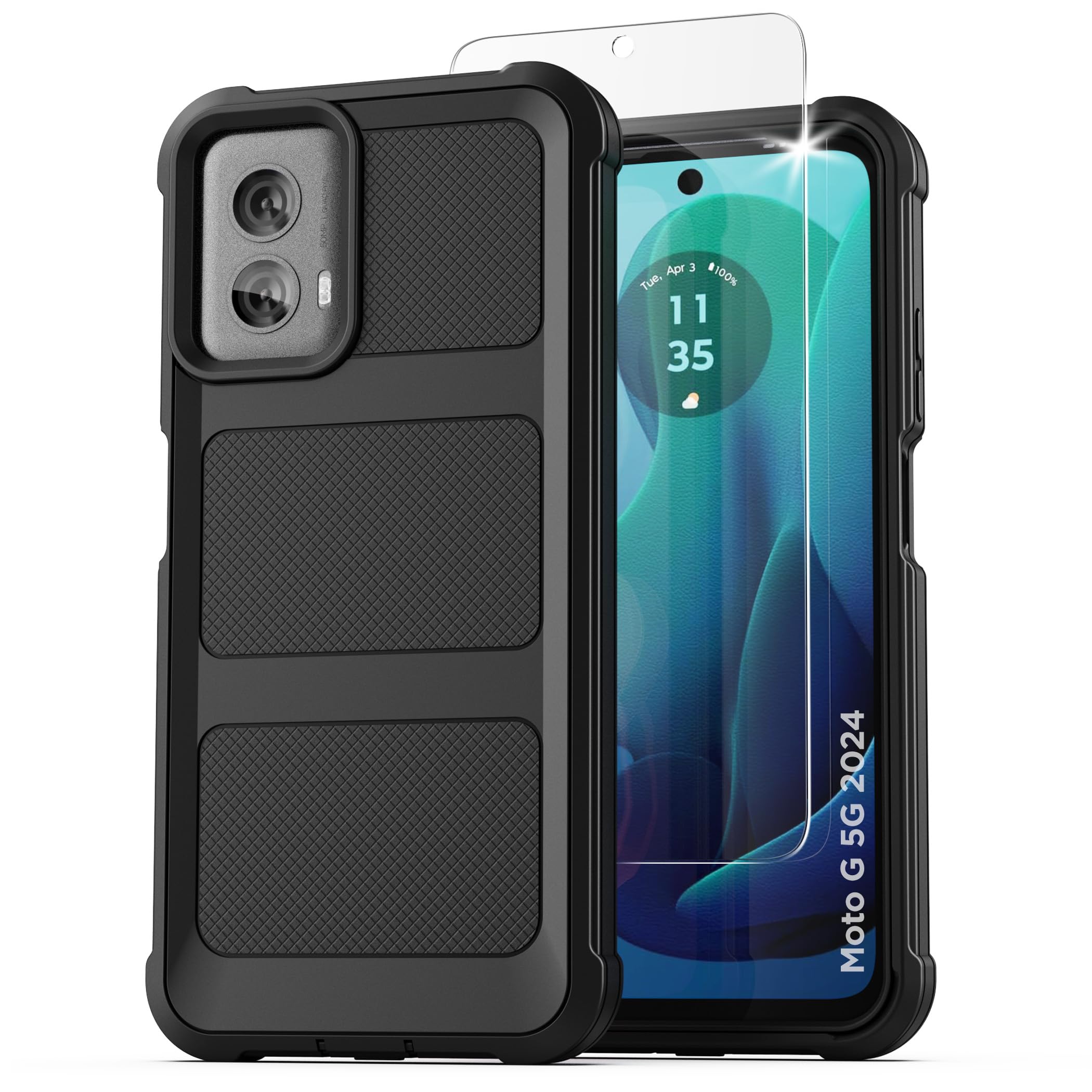 Amazon.com: ENCASED Rugged Case for Moto G 5G 2024 Phone Case with